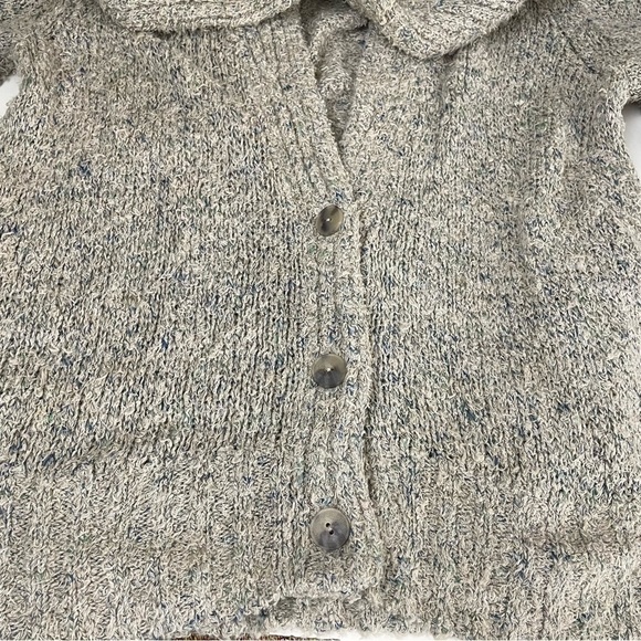 Alexander Wang Linen Blend Oversized Slouchy Buttoned Cardigan - Picture 12 of 13